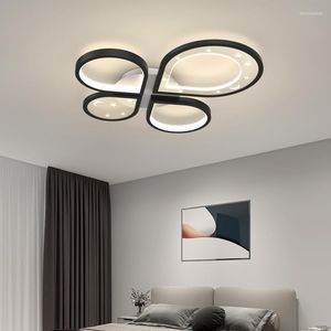 Ljuskronor nordiska led tak ljuskrona enkelt för vardagsrum sovrum kök matbord lampa hem dekoration fixtur interiör belysning