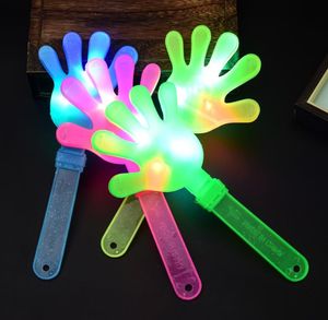 LED Light Up Hand Clapper Concert Party Bar levererar nyhet blinkande handskott Led Palm Slapper Kids Electronic Wholesale