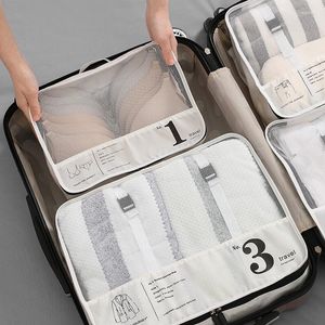 Duffel Bags Portable Travel Luggage Organizer Bag Suitcase Storage For Underwear Bra T-Shirt Shoes Foldable Cloth