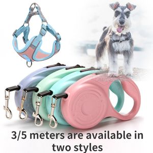 Hundhalsar Leashes 35Meters Nylon Infällbar krage för små medium stora kattledare Tillbehör Roulette Leash Dogs Supplies 230619