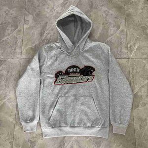 Erkek Hoodies Sweatshirts Tasarımcı Giyim Erkekler Sweatshirt Moda Sokak Giyim Trapstar Kazak Moda Marka Sonbahar Kış Gevşek Tibet Et Erkekleri Kadın