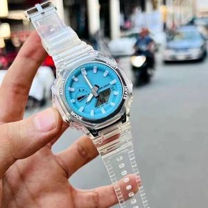 Full-featured Brand Wrist watches LED Dual Display Men Women Casual Sports Royal Oak Electronic Analog Digital Ladies Waterproof Clock -3