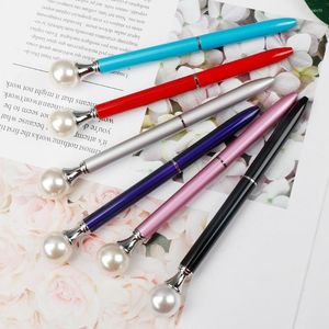 Top с Pearl Ballpoint Pen Creative Business Advertising Gift Office Signature Студенческие канцелярские товары Custom Logo Rose Gold