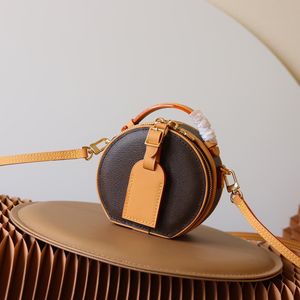 Väska kvinnor designer 13 cm runda crossbody axel