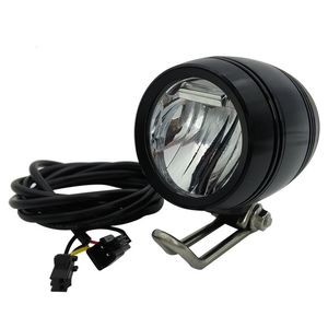 Bike Lights 6V 80V 24V 36V 48V 60V Universal Compatible 3W 100LUX Electric Bicycle E Bike Headlight Front Light Head Lamp 230619