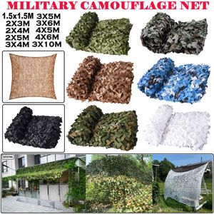Tents and Shelters Military camouflage net hunting garden gazebo car awning white green black jungle desert color 4x5m3x5m2x2m 230617
