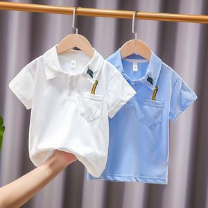 Polos Summer Fashion Ubrania dla dzieci Drukuj koszule polo z krótkim rękawem dla dzieci chłopcy stroje dzieci dzieci