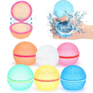 Bath Toys Magnetic Reusable Water Balloons Refillable Balloon Quick Fill Self Sealing Bomb Splash Balls for Kids Swimming Pool Dsfcdas 230619