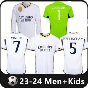 2023 2024 Bellingham Vini Jr Soccer Jerseys Tchouameni 23 24 Football Shirt Real Madrids Camavinga Alaba Rodrygo Women Camisetas Men Kids Pre Match Mathifics S-4XL