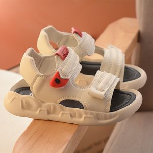 First Walkers Children Summer Sandals Boys Kids Flat Drice في الهواء الطلق ناعم ناعم Solid Classic Disual Home Wear Toddlers Baby Beach Shoes 230619
