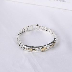 Bangle Pure 925 Серебряное серебро с серебряными красивыми высококлассными мужскими браслетами высококлассов