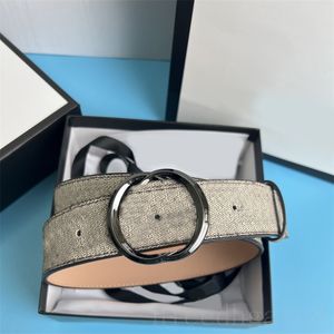 Casual designer man belt black brown luxury womens belt comfortable wide about 4cm silver gold plated buckle cinture designer belt woman fashion simple ga014