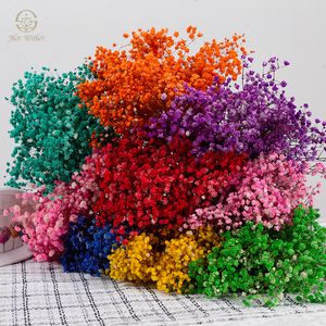 Künstliches Blumengrün, 100 g, natürliche getrocknete Blumen, Schleierkraut, Hochzeitstische, Heimdekoration, Zubehör, Schleierkraut, Weihnachtsgeschenk, Party, Schleierkraut, Dekoration 230617