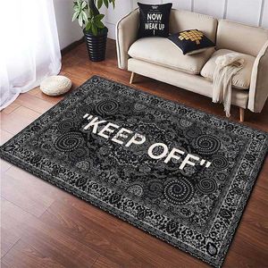 KEEP OFF printed floor mat hot sell mat Picnic mat living room rug bedroom table windowsill carpet Halloween Christmas gift L230619