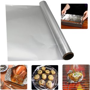 BBQ Tools Tillbehör 30% RABATT Tungtjänst Aluminiumfolie Wrap Commercial Foil Wrap för Food Kitchen Aluminium Foil Roll Wrapping Film 5 Boxar per parti 230617