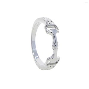 Cluster Rings 925 Sterling Silver Us SIZE 5 6 7 8 9 10 Donna Uomo Horse Bit Snaffle Ring