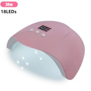 Nail Dryers 36W LED Lamp Nail Dryer For Fast Curing UV Gel Nail Polish With Motion Sensor Potherapy Manicure Tools Lamp For Manicure 230619