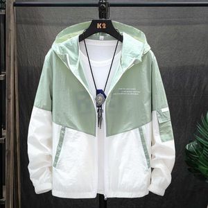 Men's Jackets Summer Hooded Jackets for Men Sun Protection Clothing Fishing Hunting Clothes Quick Dry Skin Male Windbreaker Size 4XL 230619