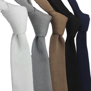 Bow Ties Huishi İnce Moda Erkekler İçin Bağım Bağlamalar 5.5 cm Katı siyah beyaz gri mavi bordo kravat 230619