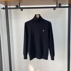 Kış Mens Sweaters Tasarımcı Nakış Deseni Adam Jumper Yün Hoodie Külot Kaplumbağa Boyun Sweatshirts Örgü Üstler Man Sweater S-2XL