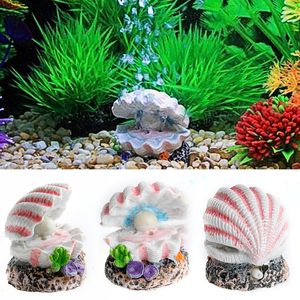 Decorations Shell Pearl Air Stone Aquarium Fish Tank Bubbler Bubbling Ornament Decor 230619