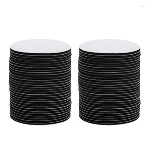 Conjunto de 60 tapetes de mesa para sublimação em branco copo redondo tapete de transferência de calor de borracha