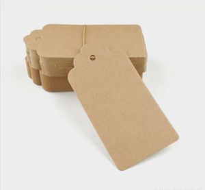 Tag prezzo vuoto kraft carta regalo tag barro brown carta kraft etichetta