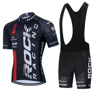 Black Rock Racing Cycling Team Jersey 20d Bike Shorts Set Ropa Ciclismo Mens Mtb Summer Pro Rowering Maillot Bottom Clothing215s