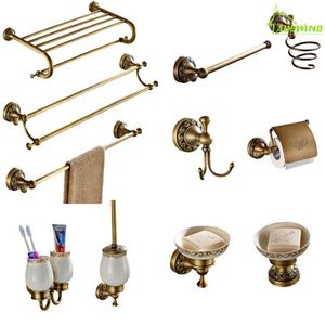 Set di accessori per bagno antico ottone intagliato asciugamano per asciugamano da bagno Accessori da bagno Accessori per bagno set di ferramenta per bagno 230617