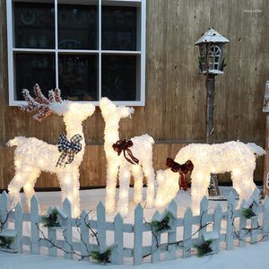 Party Decoration Christmas Luminous Deer Animal Modeling Lights Shopping Mall Window Large Scene Decorations