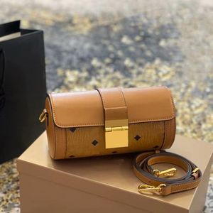 Woman Crossbody Bags Vintage Shoulder Bag Luxury Letter printing Female Cylindrical Style Tote Purse Luxury Leather Fashion wallet