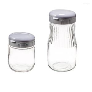 Storage Bottles 500/980Ml Set Airtight Jar Food Grade Glass Pickle Pickling Portable Kitchen Container