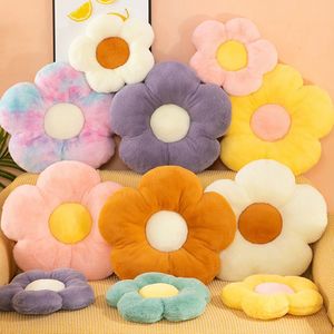 Plush Dolls 35cm Stuffed Daisy Flower Seat Cushion Sunflower Shape Kids Girl Bedroom Seat Pillow Office Room Decor Sofa Cushions Plush Toys 230617