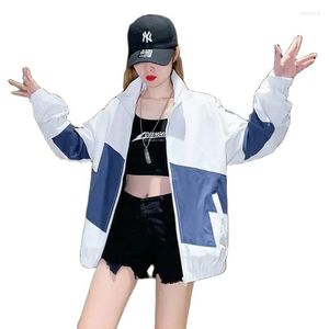 Kvinnorjackor Spring och Autumn Coat Women's Baseball Uniform 2023 Thin Fashion Ladies Jacket Explosions Casual Ytterkläder Blus