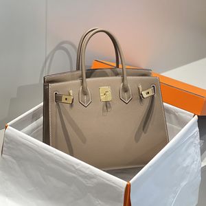 Luxury Designer Tote Bags Top Quality Handmade 9A Calfskin Leather Handbag for Women Fashion Lady Shoulder Bag Purse Pouch 30cm