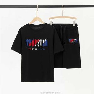 Дизайнерская модная одежда Мужская спортивные костюмы Tees футболки Шорты Shorts Trapstar London Casual Suit Fashion 2peef Shief Tank Pants Tshirt Rock Hip Hop Streetwar