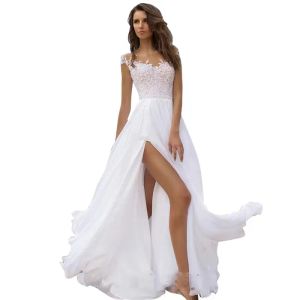 Novo vestido de baile branco fora do ombro rendas 3D flores frisado espartilho nas costas cetim vestidos formais vestidos vestidos novo vestido de casamento