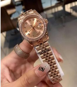 U1 TOP AAA Automatisk mekanisk kvinna Titta 28mm Diamond Bezel Womens Datejust Watches Jubilee rostfritt stål Lady Ladies Fashion Wristwatches Montre de Luxe
