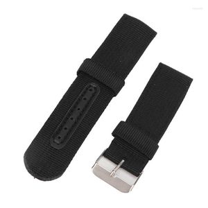 Titta på band Nylon Canvas Strap Soft Wear Resistant Black Quick Release Band Professional Replacement 22mm For Daily Life