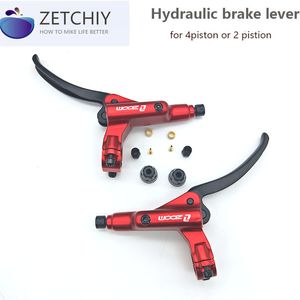 Bike Brakes MTB Mineral Oil Hydraulic Disc Brake Lever Handle Repair Parts Black Red 100 Original Brand for 2 4 pistons 230619