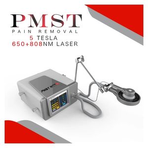 Портативный 2 в 1 магнитотерапия EMTT с 808 и 650 нм -лазерными устройствами холодного диода для подошвенного фасциита