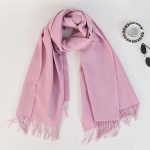 Scarves Elegant Beautiful Cold Winter Ladies Long Blanket Wrap Non-shrink Women Scarf Solid Color For Dating