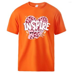 Camisetas masculinas Teddy Bear Inspire More Love And Be Kind Impresso Man T-shirts Cotton Tee Soft Tee Casual Fashion Top Vintage Classic T-shirt