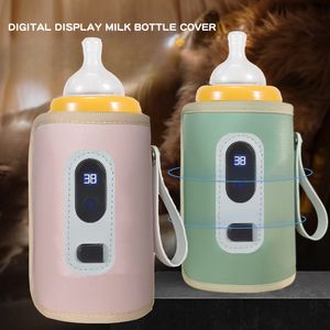 Bottle Warmers Sterilizers 1Pc Baby Bottle Warmer Feeding Bottle Heat Keeper Travel Warmer Cover Formula Milk Water USB Heater Outdoor Bottle Warmer 230620