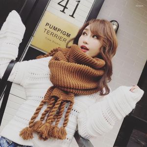 Scarves Oversize Winter Scarf For Women Wool Soft Warm Handmade Poncho Black Men's Cashmere Scarfs Female Shawl Pashmina