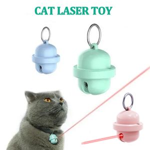 Novo brinquedo de gato a laser automático mini coleira de sino com laser 360° irregular brinquedo de gato de estimação interativo raios infravermelhos brinquedo de gato mãos livres