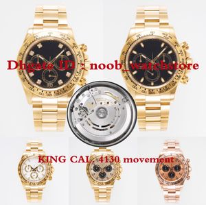2023 TOP KING Watch Luxury Watch men's watches cal.4130 automatic mechanical movement AR904L precision steel case strap waterproof 50 meter 40mm 12.2mm never fade D30