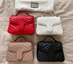 Tasarımcı çantası Marmont çanta çapraz gövde çantaları gerçek deri kadın omuz çantası moda klasik kadın zincir çanta çanta cüzdan da debriyaj metalik seri numarası