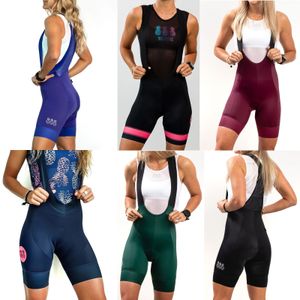 Cykeltröja sätter cykel shorts kvinnor cykel haklapp shorts sommarcykel culotte bretelle ciclismo lycra byxa tights gel pad byxa pantalon Bermuda 230619