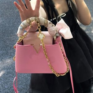 Cowhide Handbags Purse Luxury Designer Tote Bags Women Capucines Bb Bag With Gold Chains Hardware Accessories Shoulder Crossbody Bag Wallet